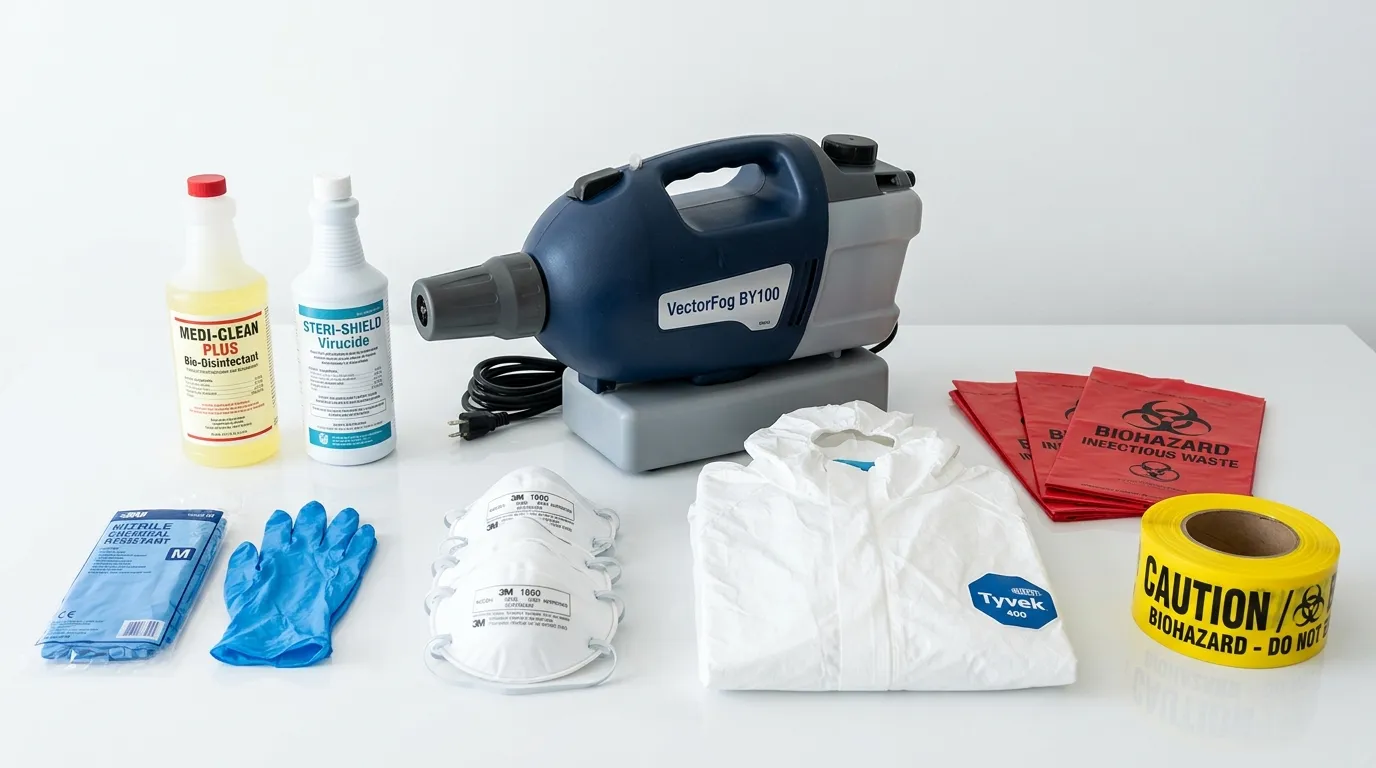 Professional biohazard remediation crew working in Pennsport