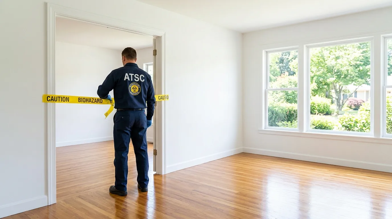 Certified biohazard cleanup crew performing Decomposition Cleanup in Pennsport